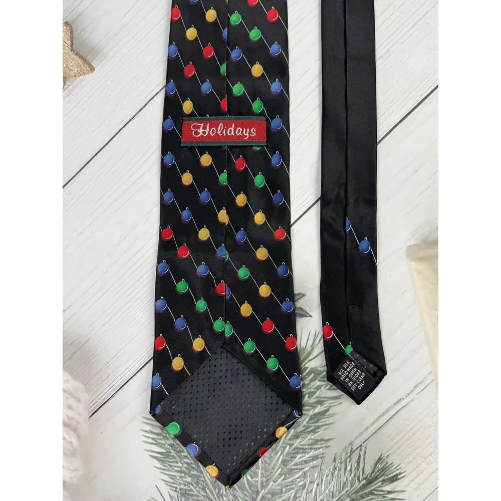 Holidays Men's‎ Ties Necktie Christmas Lights 4